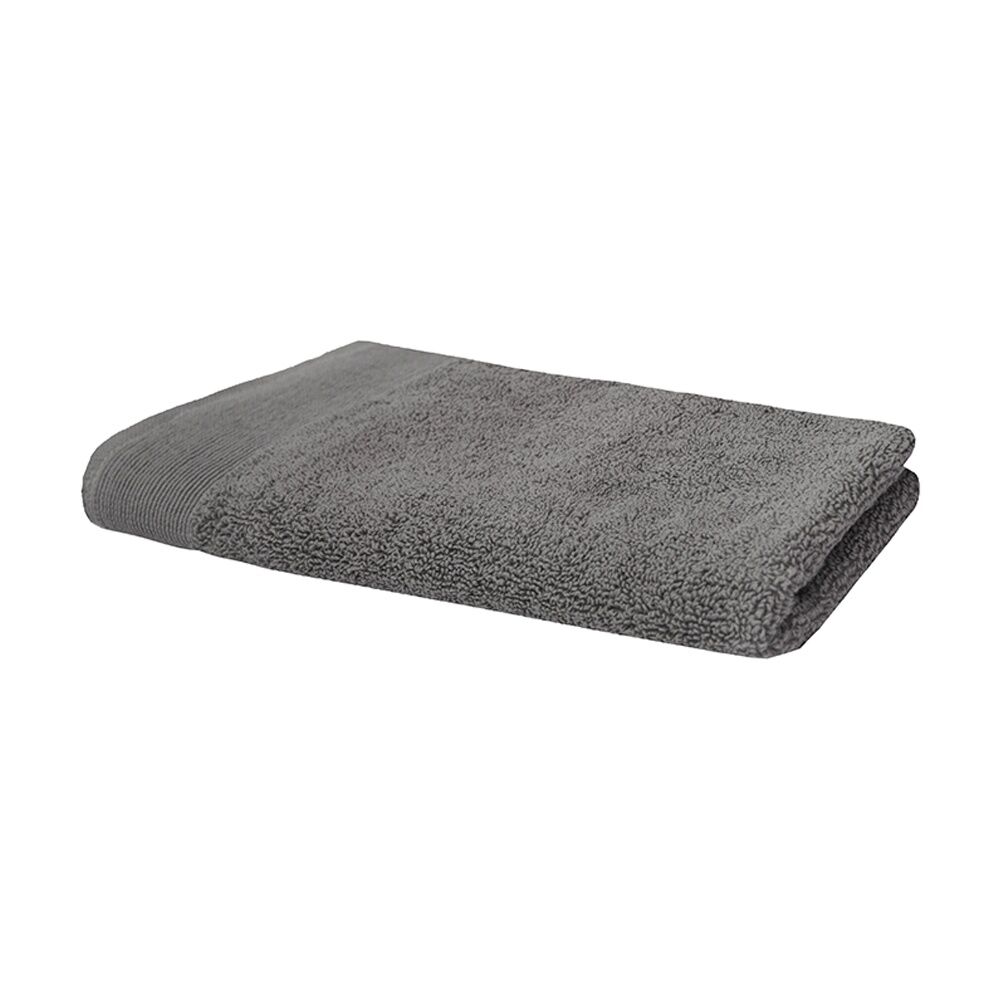Bambury 40x60cm Grey Elvire 600gsm Soft Absorbent Cotton Hand Towel