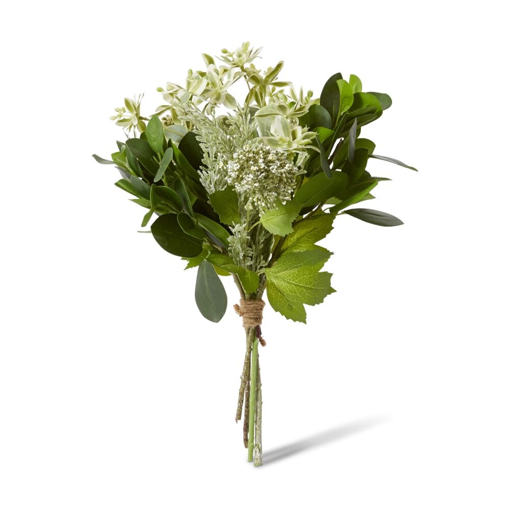 E Style Marginata Seeding Mix Bouquet Grey Green Artificial Flowers 24x38cm (3 Pack)