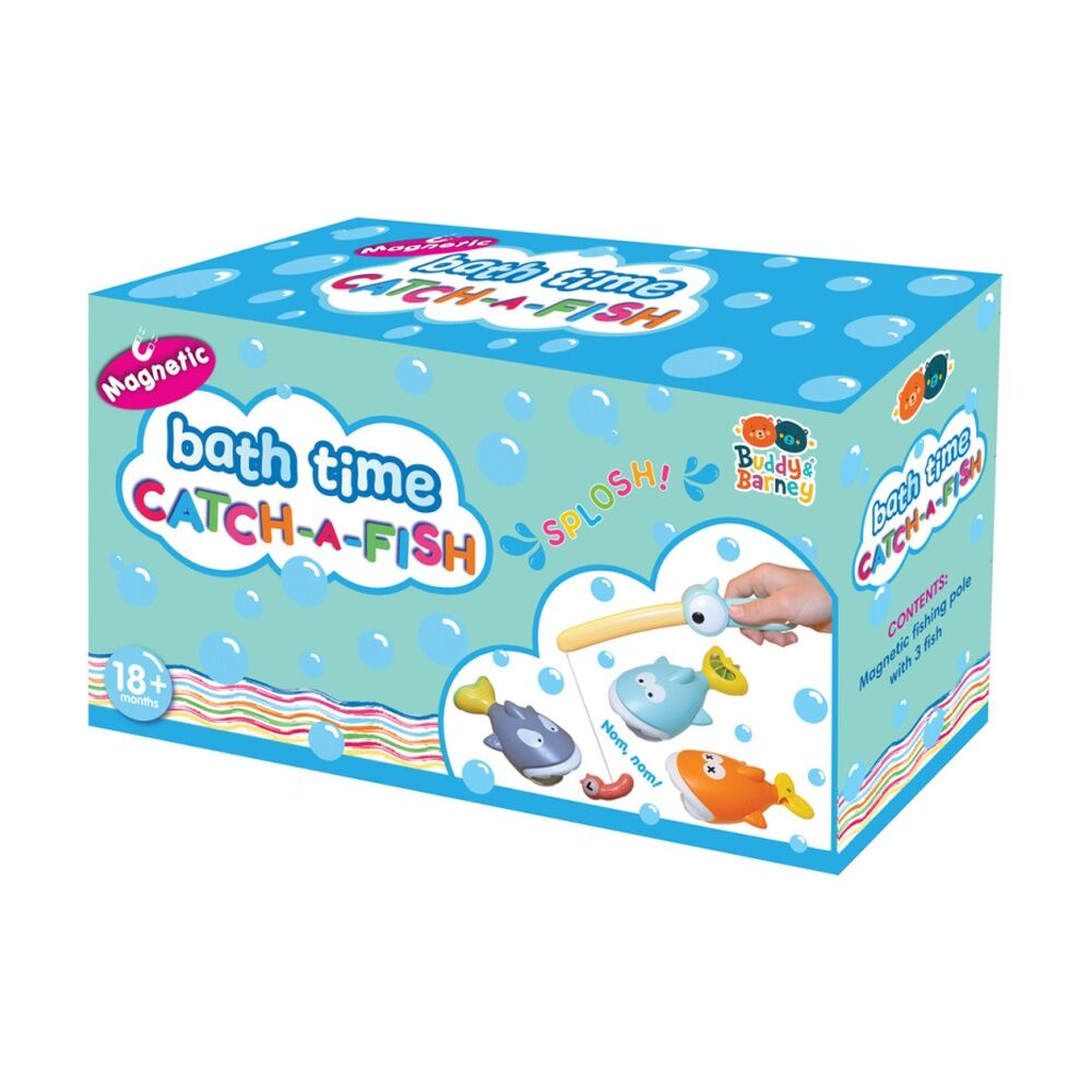 Buddy & Barney 18m+ Bath Time Catch a Fish Magnetic Fishing Set Kids Toy