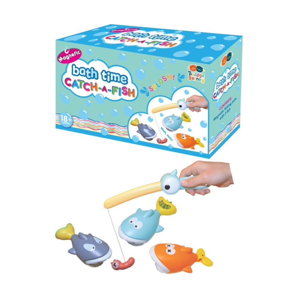Buddy & Barney Bath Time Catch a Fish Magnetic Fishing Set Kids Toy 18m+ (2 Pack) — image 4