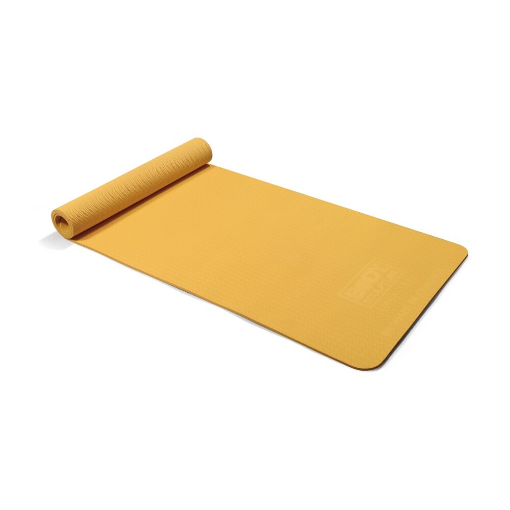 Body Sculpture TPE Yoga Mat - High Density Easy To Clean Surface - 100 Percent PVC Excluded And Fully Recyclable Material Yellow