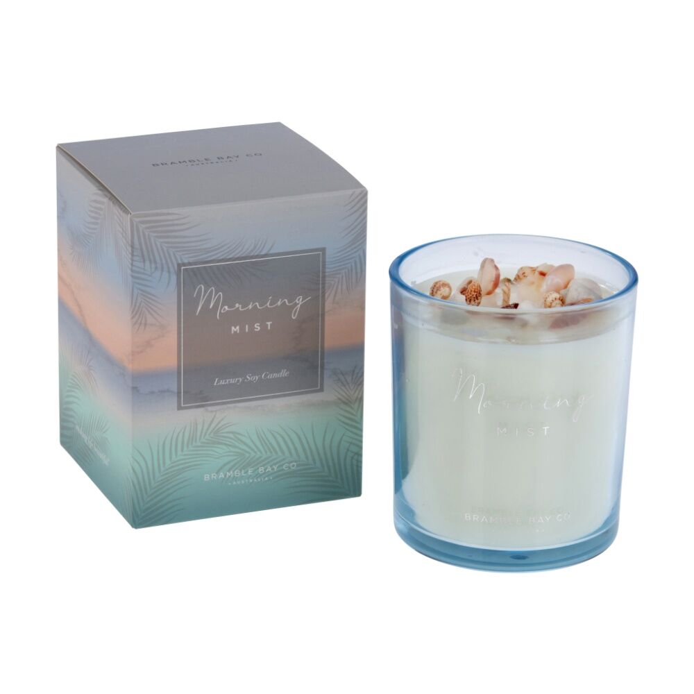Bramble Bay 300g Ocean Morning Mist Soy Candle w/ Decorations Home Fragrance — image 2