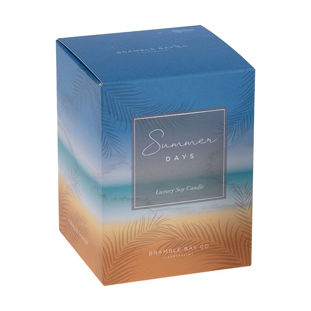 Bramble Bay 300g Ocean Summer Days Soy Candle w/ Decorations Home Fragrance