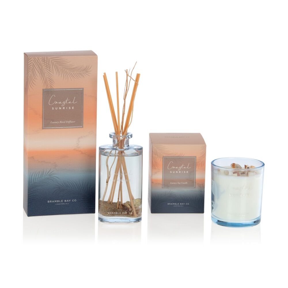Bramble Bay Ocean Coastal Sunrise Candle w/ Decorations Home Fragrance 300g (2 Pack) — image 4