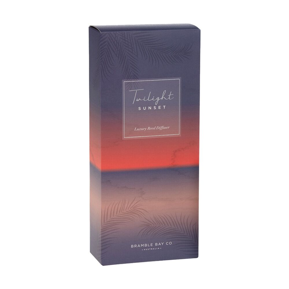 Bramble Bay Ocean Twilight Sunset Glass Reed Diffuser Home Fragrance 150ml (2 Pack) — image 2