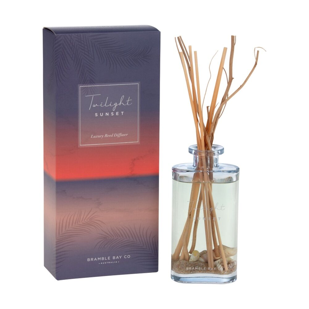 Bramble Bay 150ml Ocean Twilight Sunset Glass Reed Diffuser Home Fragrance — image 2