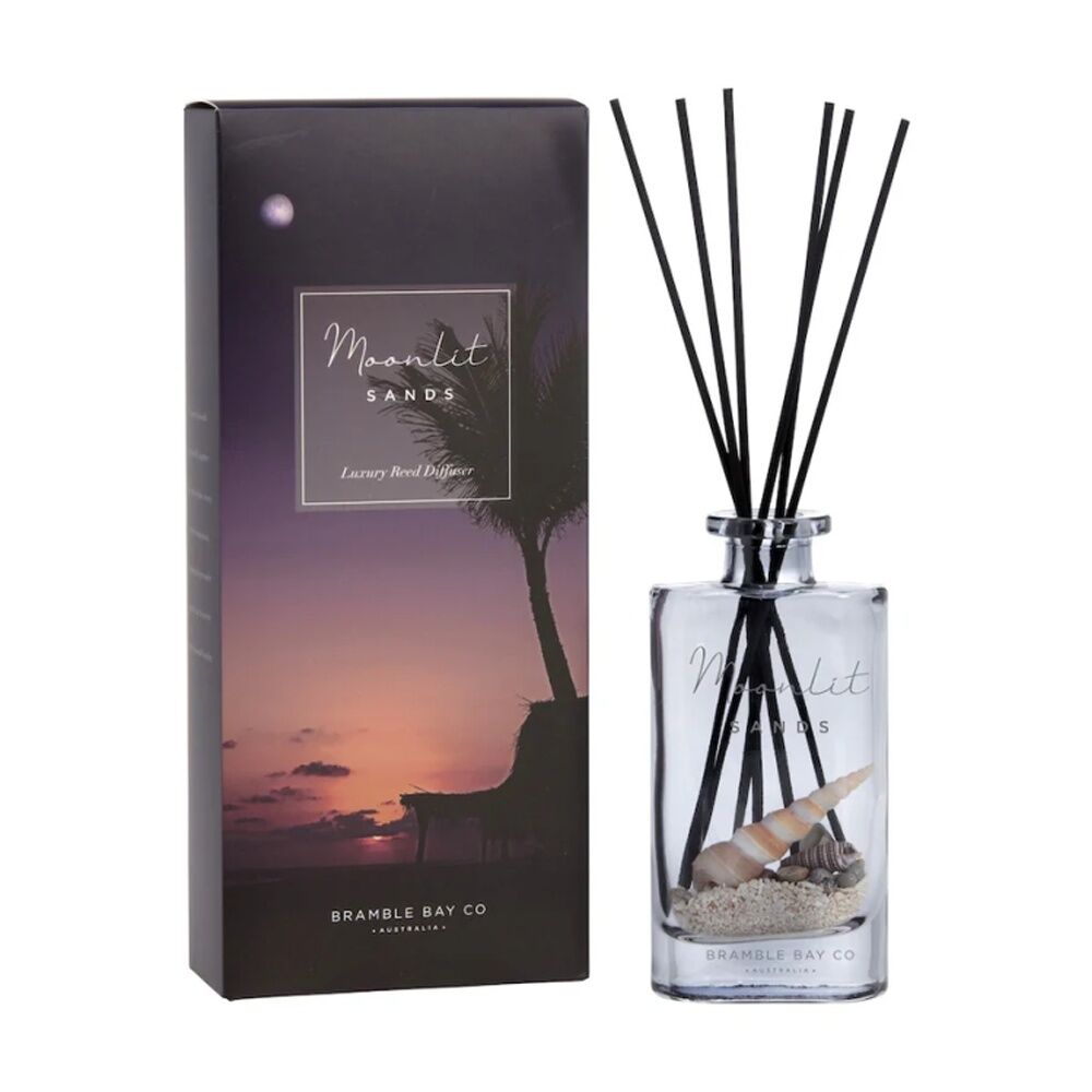 Bramble Bay Ocean After Dark Moonlit Sands Glass Reed Diffuser Home Fragrance 150ml — image 2