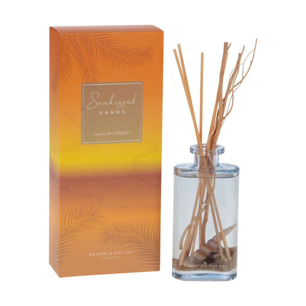 Bramble Bay Ocean Sunkissed Sands Glass Reed Diffuser Home Fragrance 150ml (2 Pack) — image 3