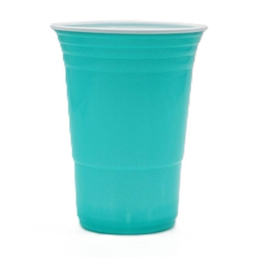 Partyware Durable Reusable American Cups Set 450ml Teal (50 Pieces)