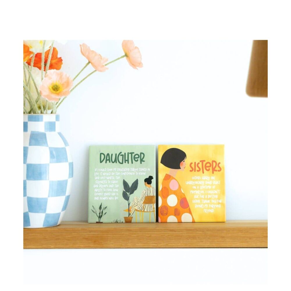 Splosh Billie Daughter Verse Ceramic w/ Hook & Stand Green 12x14x1cm (2 Pack) — image 6