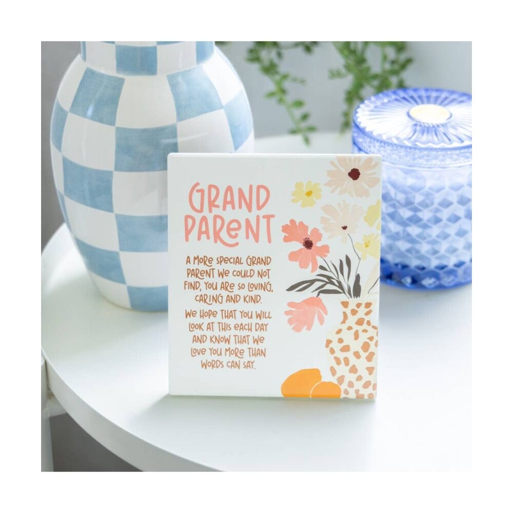 Splosh Billie Grandparent Verse Ceramic w/ Hook & Stand White Pink 12x14x1cm (2 Pack) — image 6