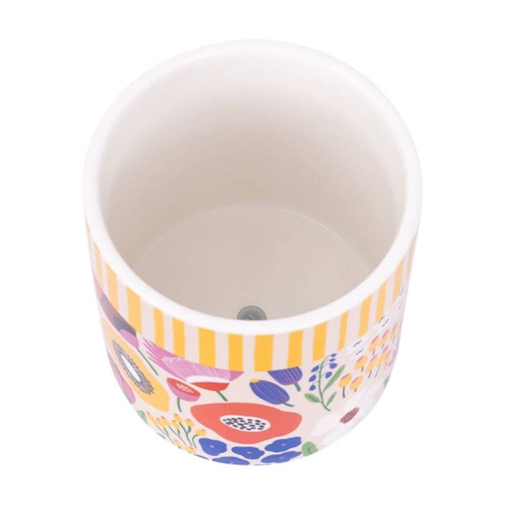 Splosh Billie Floral Ceramic Planter Drainage Hole Plug 12cm Splosh — image 3