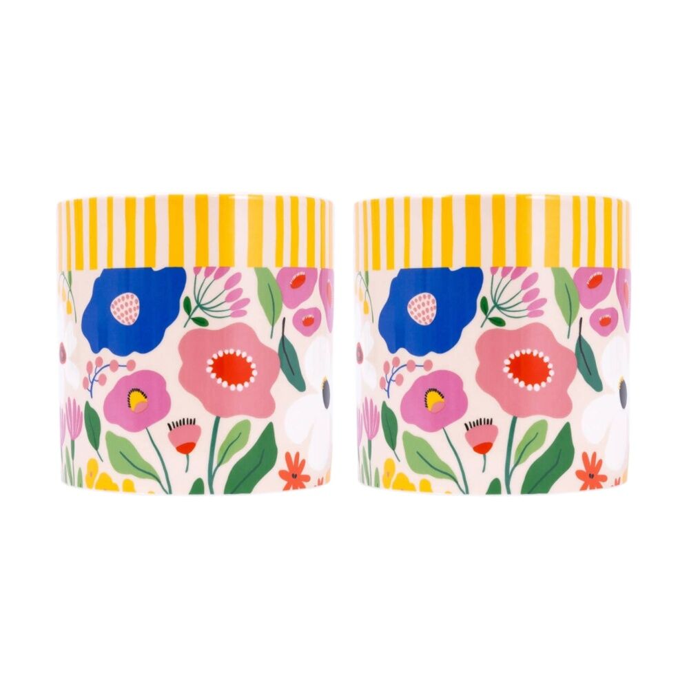 Splosh Billie Floral Ceramic Planter Drainage Hole Plug 12cm (2 Pack)