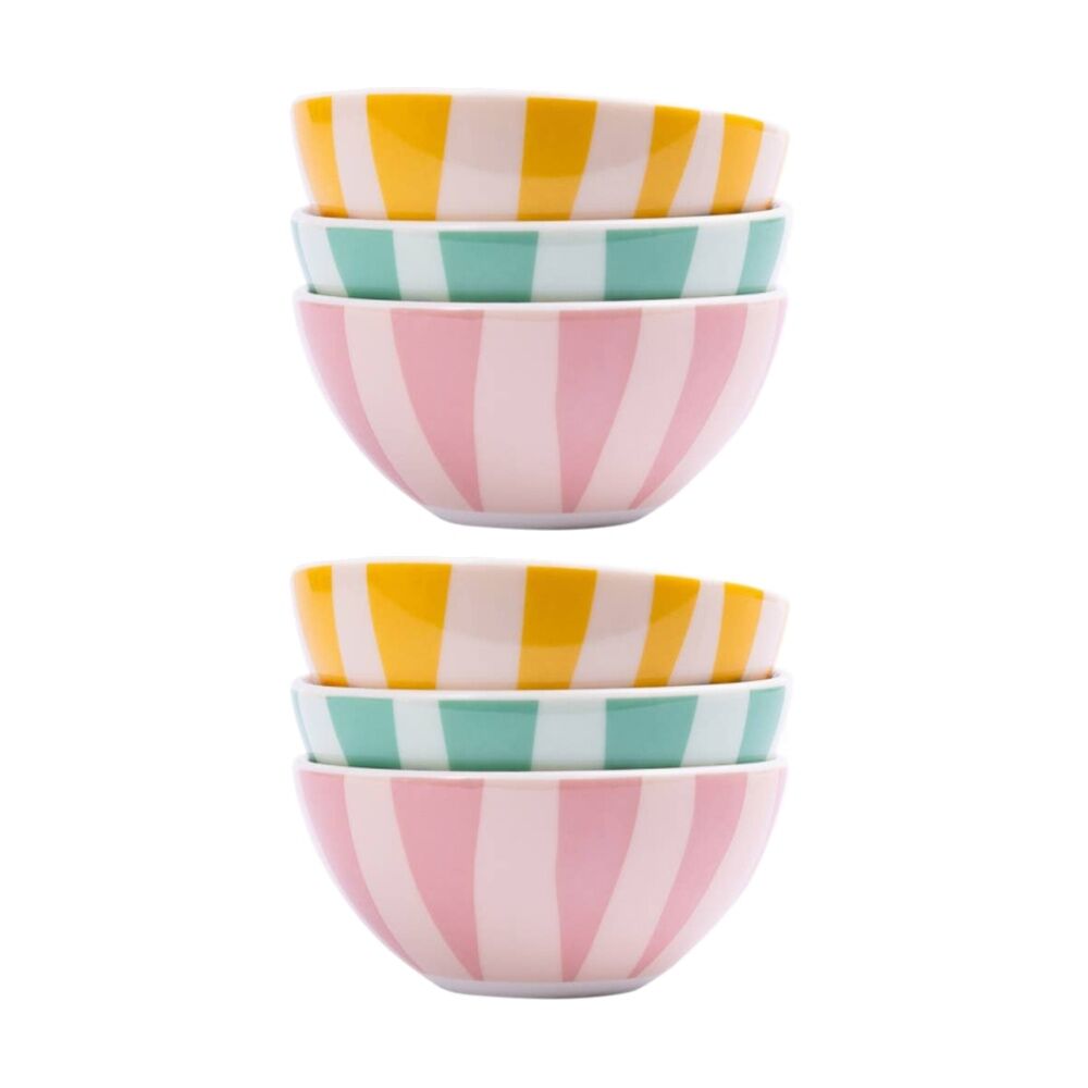Splosh 3pc Splosh Billie Dipping Bowls Ceramic Decor Multi-Colour 10cm (2 Pack)