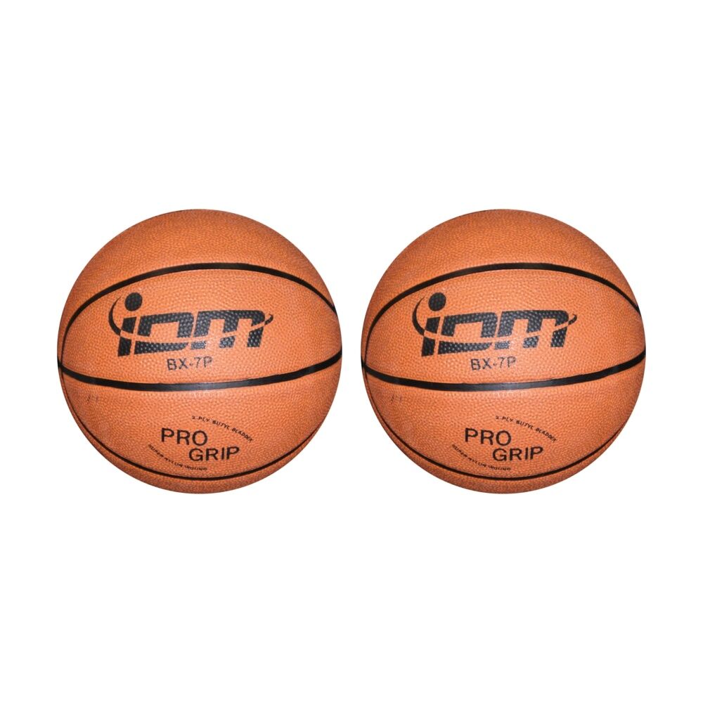 Victor Sports Cellular Rubber Basketball Indoor Outdoor Grip Size 7 (2 Pack)