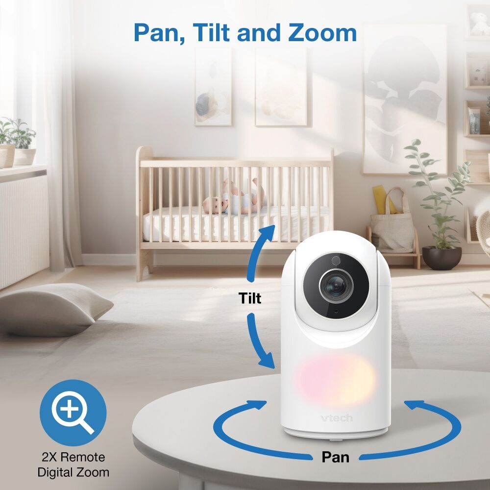 Vtech BM5650N 2-Camera Pan And Tilt Video And Audio Baby Monitor - 5 Inch Colour Parent Unit With High Capacity Battery - Infra-Red Night Vision - — image 4