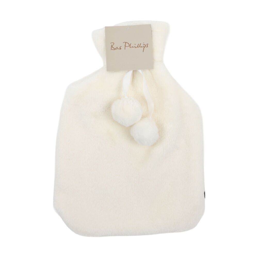 Bas Phillips Mink Hot Water Bottle Cover 2L Vanilla - Ultra-Soft Plush Polyester Material Vanilla 2L