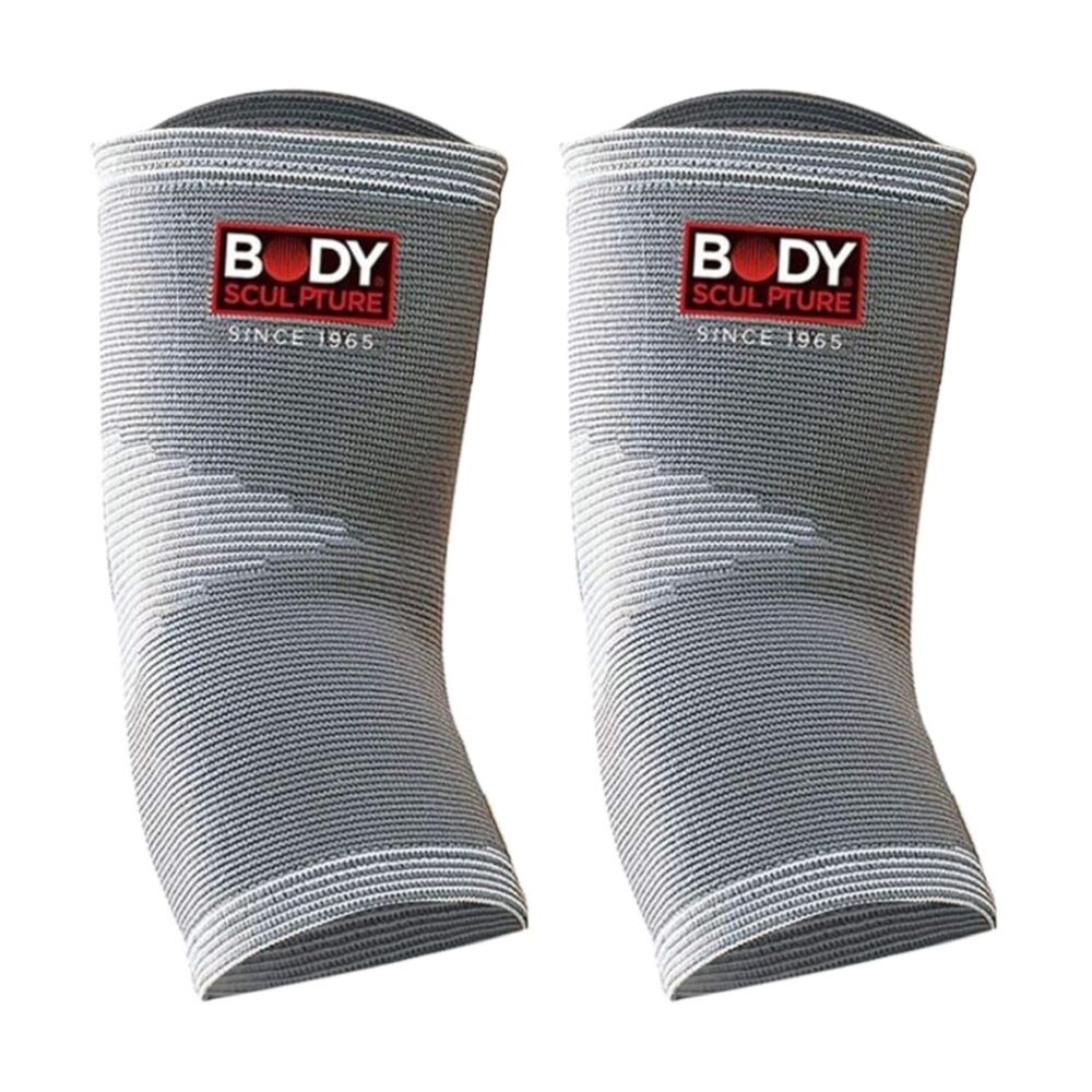 Body Sculpture 4 Way Knit Elastic Elbow Support Comfort Strap Small (2 Pack)