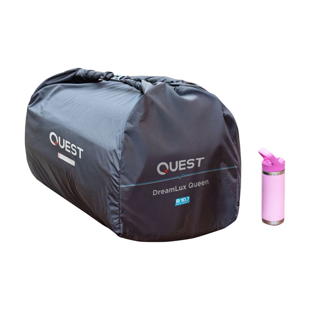 Quest Dreamlux 15 Mat - Queen V2 - 15cm Thick Self Inflating Camping Mattress - Cross-Cored Foam for Warmth and Comfort - Soft Pongee Top and Base - — image 10