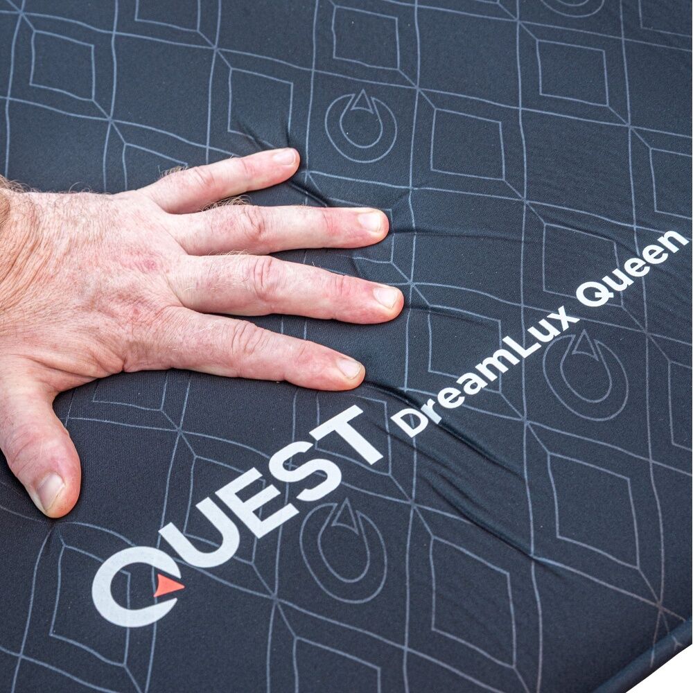 Quest Dreamlux 15 Mat - Queen V2 - 15cm Thick Self Inflating Camping Mattress - Cross-Cored Foam for Warmth and Comfort - Soft Pongee Top and Base - — image 5
