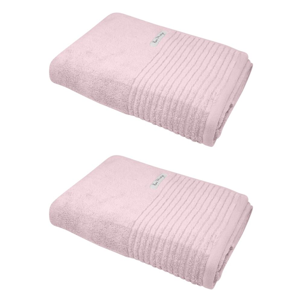 Bas Phillips Hayman Zero Twist Bath Sheet 600Gsm Cotton 160x80cm Orchid (2 Pack)