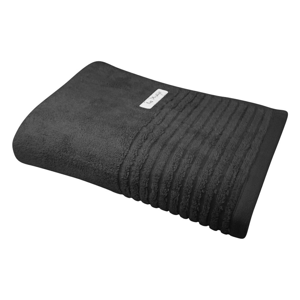 Bas Phillips Hayman Zero Twist Bath Towel 600Gsm Cotton 137x68cm Eclipse (2 Pack) — image 2