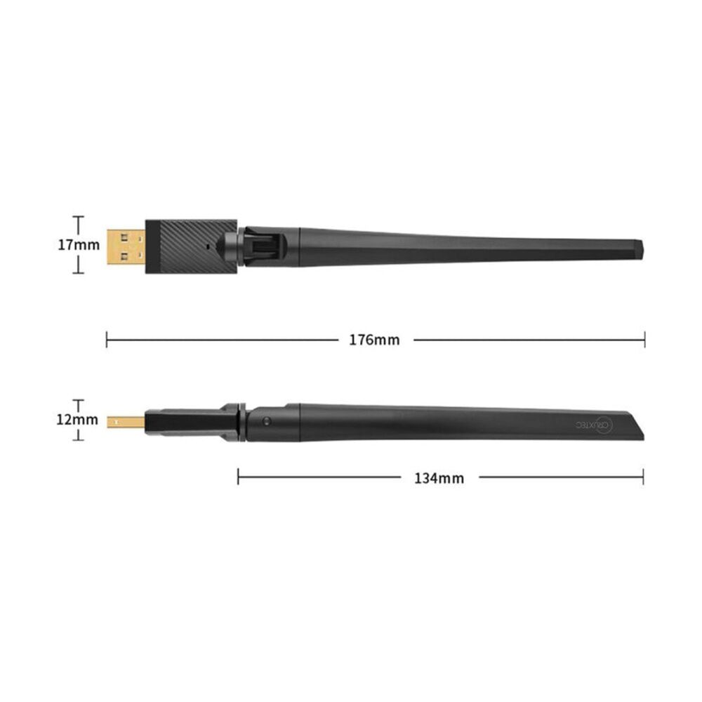 Cruxtec Bluetooth 6.0 USB Adapter Black Type-A Compact Design — image 4