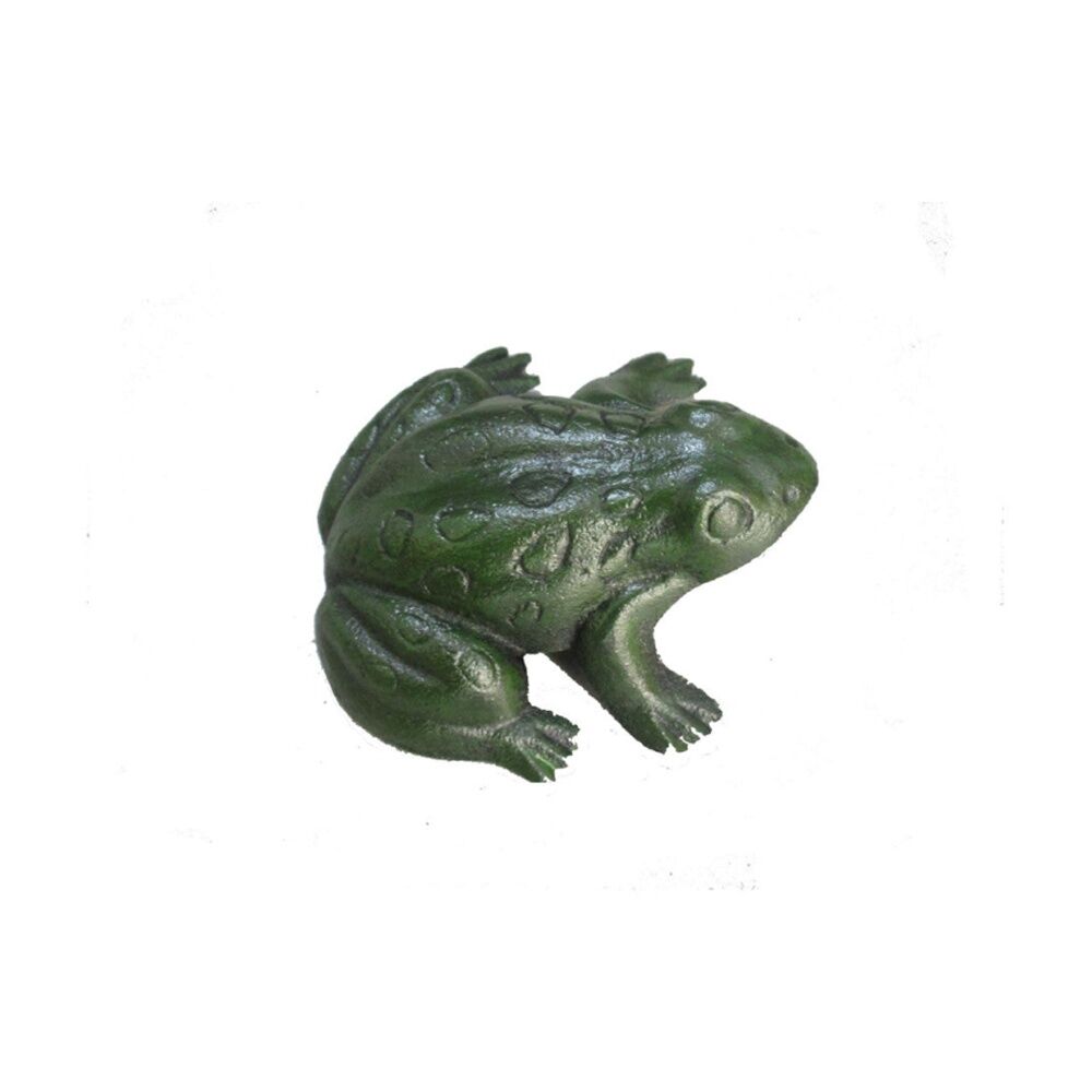 Bronrob Cast Iron Green Frog Ornament Outdoor Garden Decor 9x9x4.5cm (5 Pack) — image 2