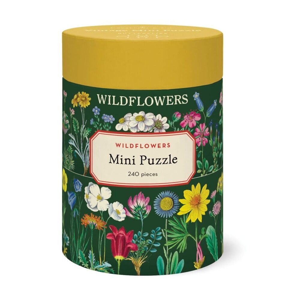 Cavallini Mini Puzzle Wildflowers Vintage Botanical Art Activity 12.7cm (240 Pieces)
