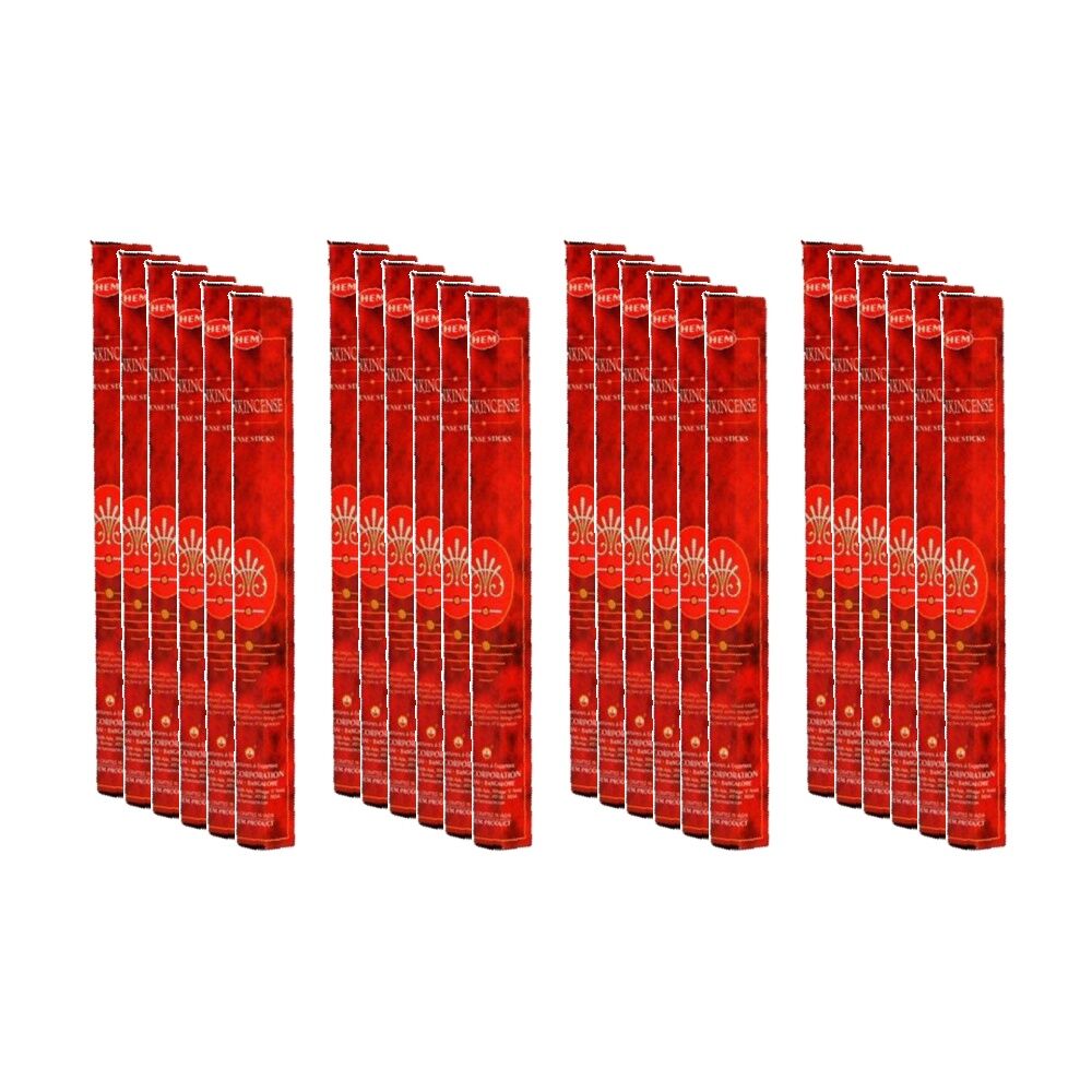 Hem Home Fragrance Scented Smelling Incense Sticks Packet Set Frankincense (24 Pack)