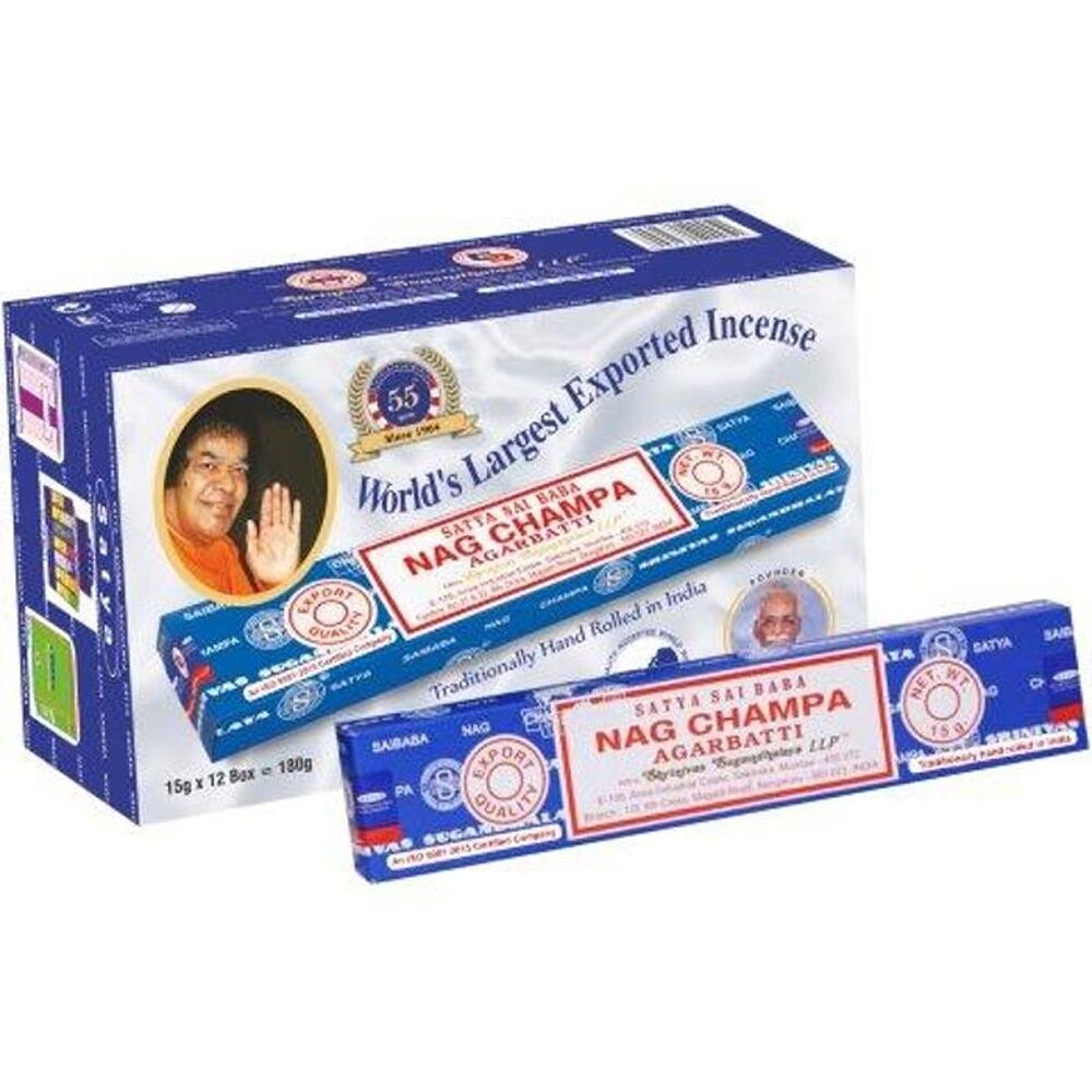 Satya 15gm Nag Champa Home Fragrance Scented Incense Sticks Packet Set — image 2