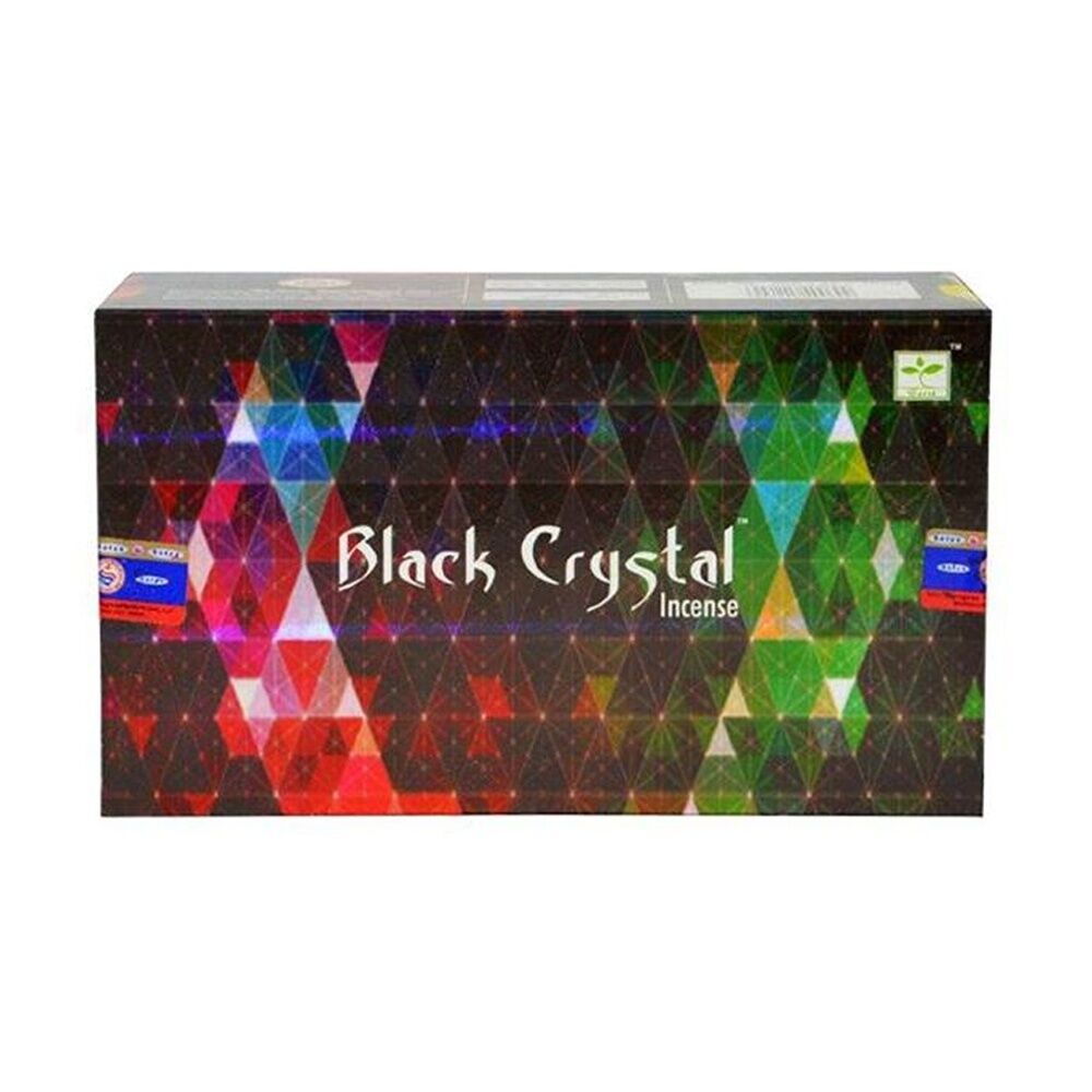 Satya Home Fragrance Scented Incense Sticks Packet Set 15gm Black Crystal (12 Pack) — image 2