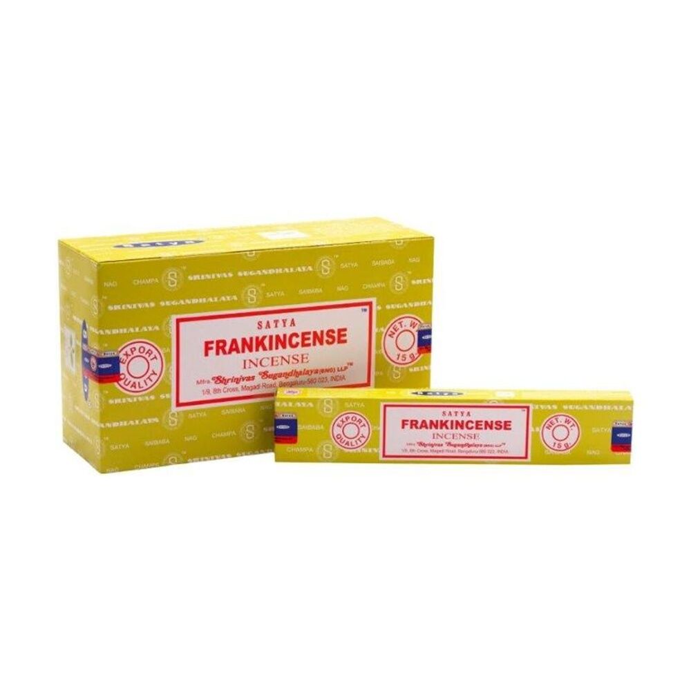 Satya 15gm Frankince Home Fragrance Scented Incense Sticks Packet Set — image 2