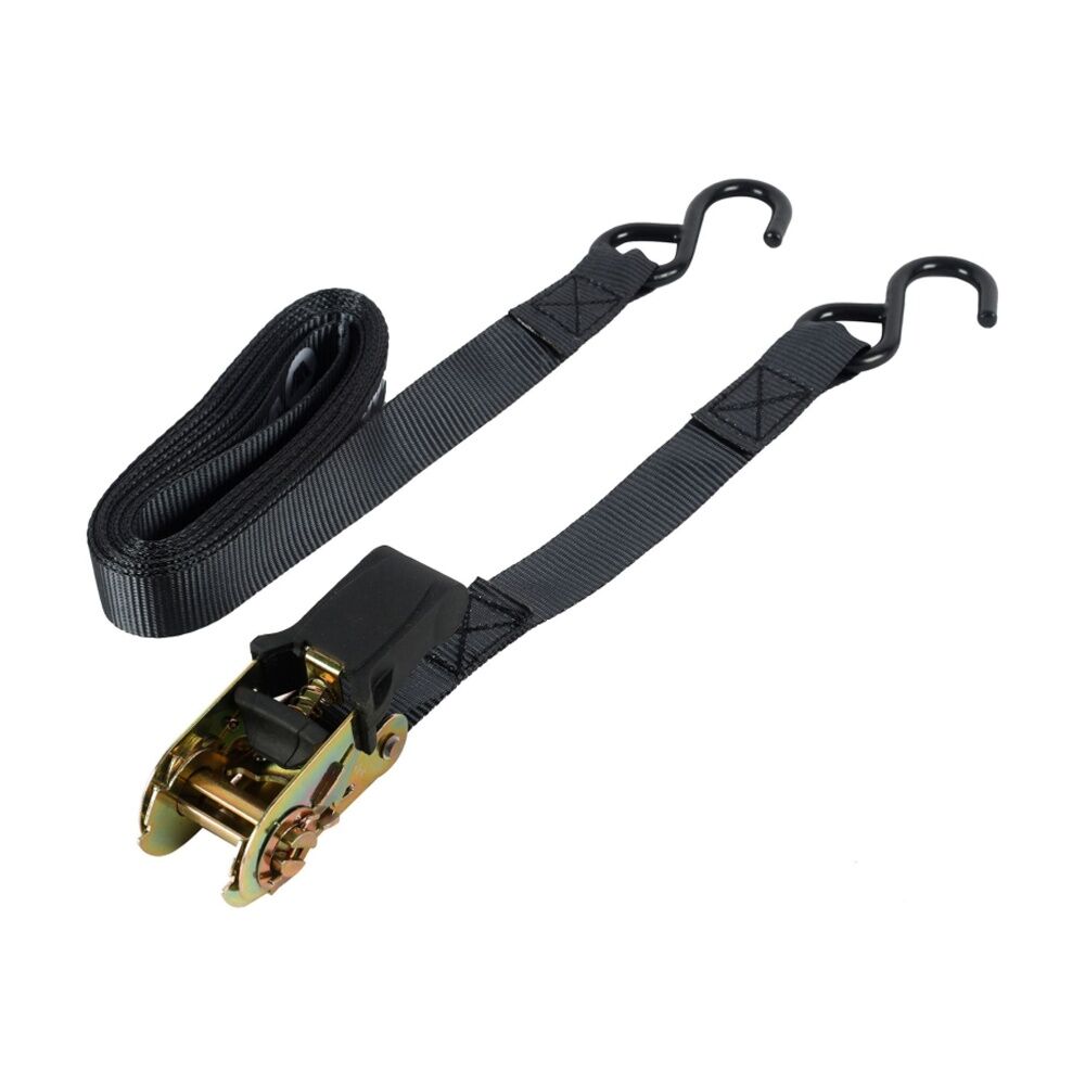 Wildtrak Ratchet Tie Down Straps Heavy Duty Steel Body 5m x 25mm (2 Pieces) — image 4