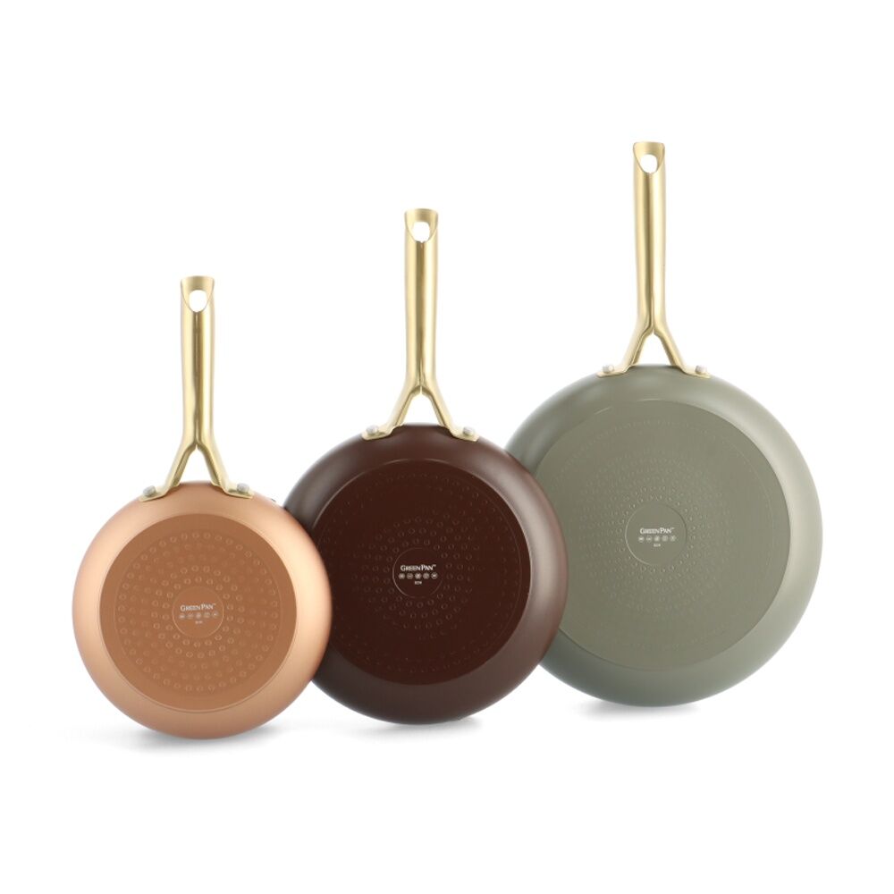 Greenpan Ceramic Non-Stick Shades Frypan Kitchen Cooking Tool Set Terra (3 Pieces)