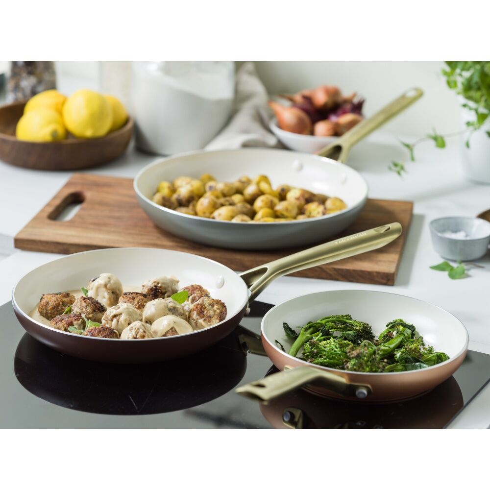 Greenpan Ceramic Non-Stick Shades Frypan Kitchen Cooking Tool Set Terra (3 Pieces) — image 5