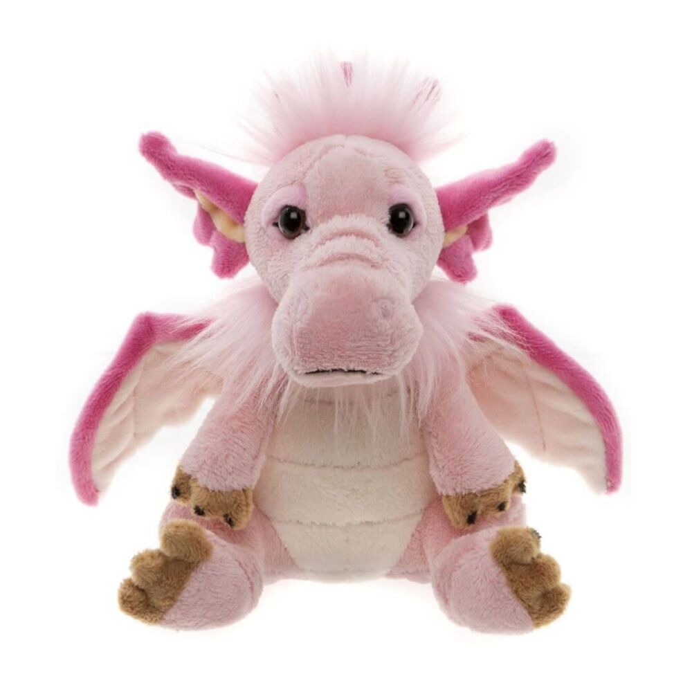 Charlie Bears Cuddle Cub Festoon Dragon Plush Kids Soft Toy 0y+ Pink (2 Pack) — image 2