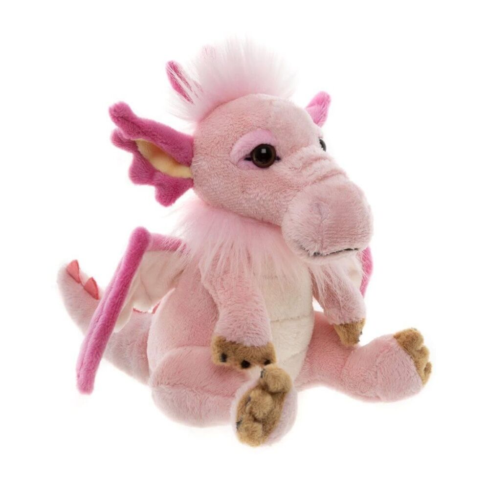 Charlie Bears Cuddle Cub Festoon Dragon Plush Kids Soft Toy 0y+ Pink (2 Pack) — image 3