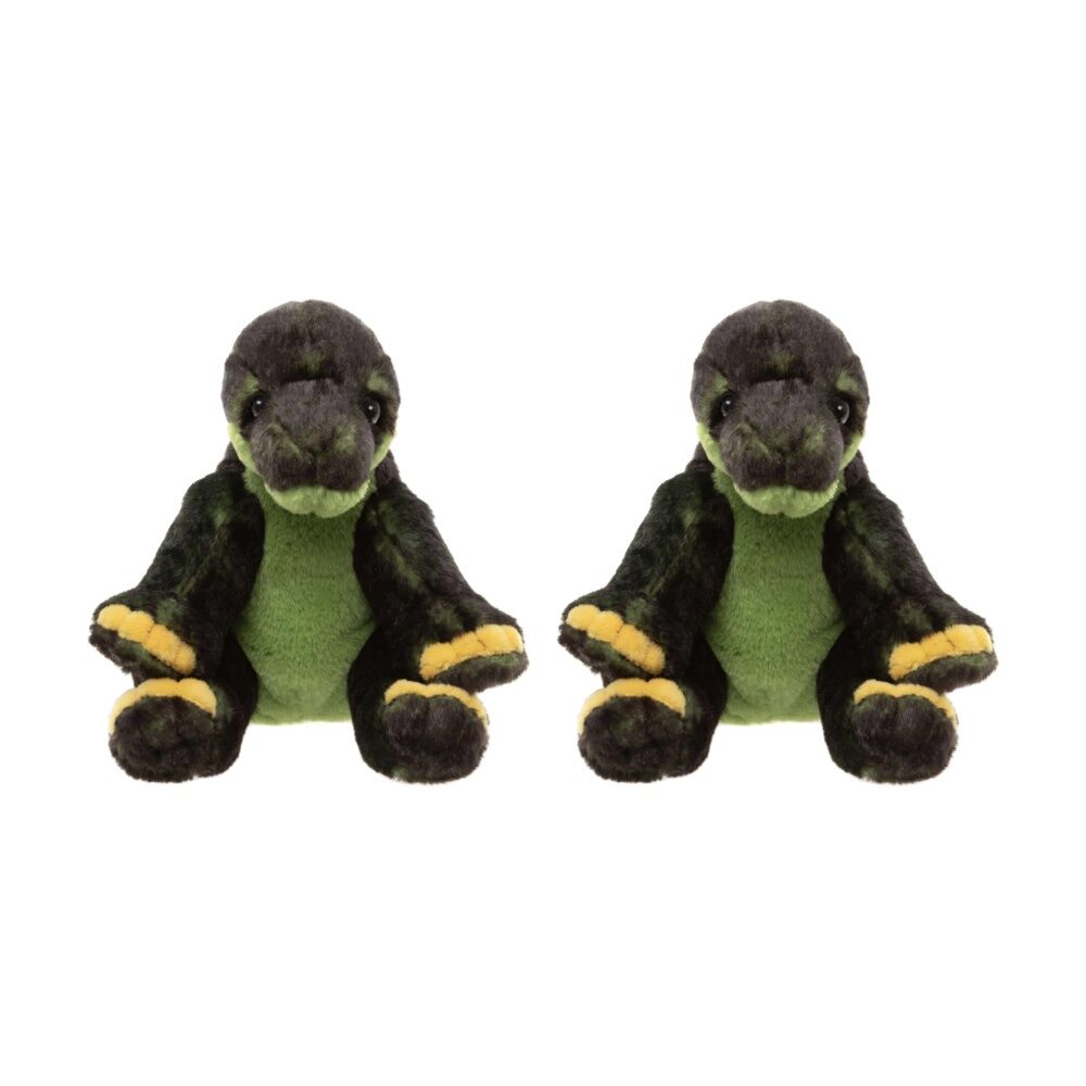 Charlie Bears Stegosaurus Dinosaur Cuddle Cub Plush Kids Soft Toy 0y+ Green (2 Pack)