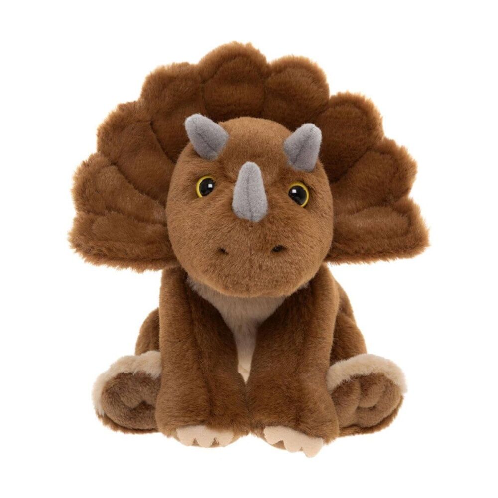 Charlie Bears Triceratops Dinosaur Cuddle Cub Plush Kids Soft Toy 0y+ Brown (2 Pack) — image 2