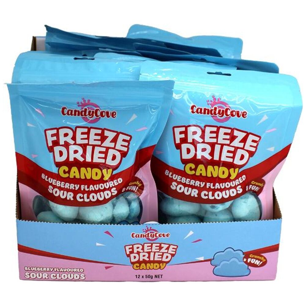 Candy Cove Candycove Freeze Dried Sour Clouds 50g Fruit Flavour Lollies — image 3