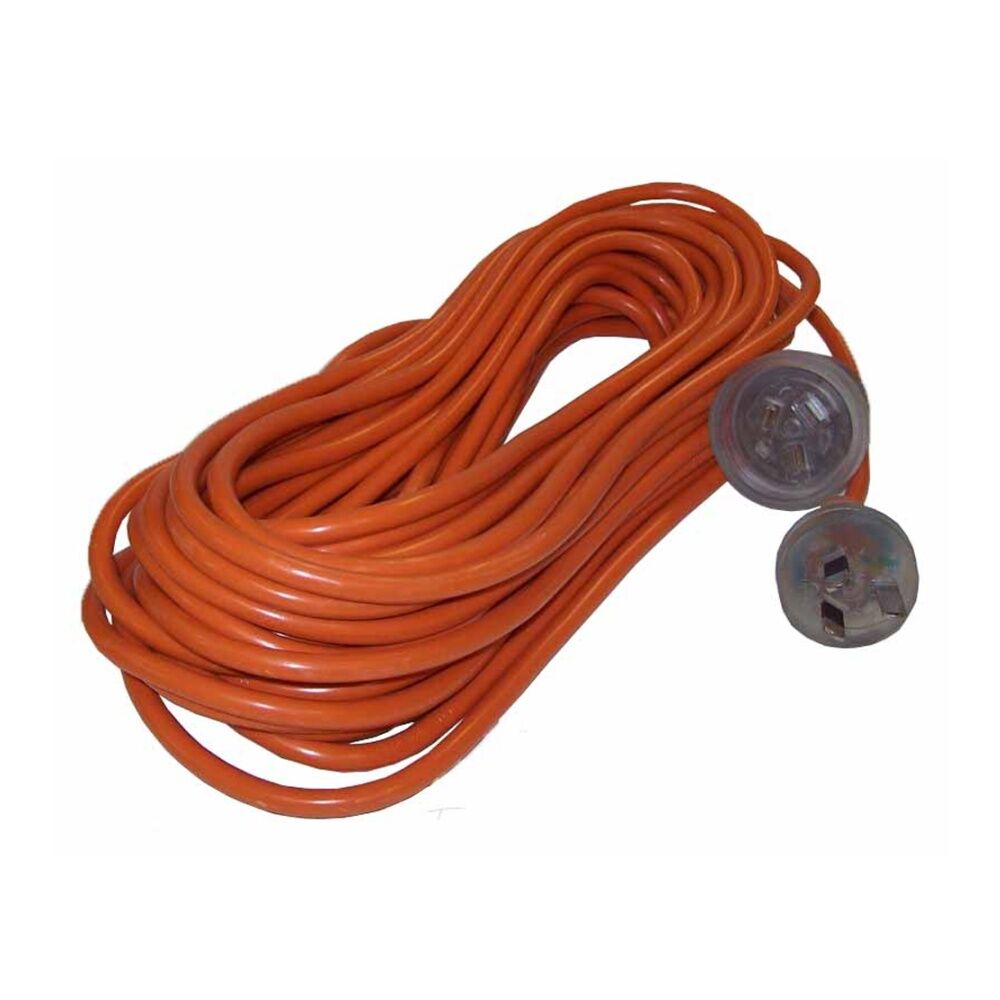 Cleanstar 15m Extension Cord Repair Lead 10 Amp w/ Illuminated Socket Orange (2 Pack) — image 2