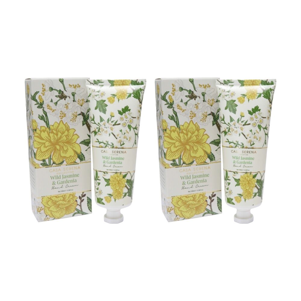 LVD Wild Jasmine & Gardenia Gentle/Nourishing Hand Cream Tube 100ml (2 Pack)