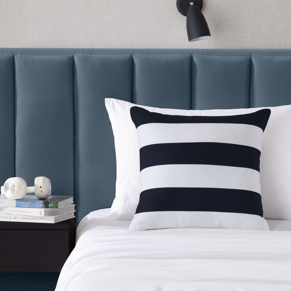 Nautica Navy Sailor Stripe Decorative Cushion Home Decor 45x45cm — image 2