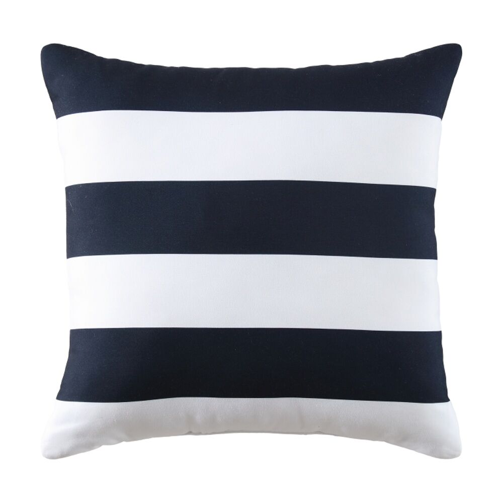 Nautica Navy Sailor Stripe Decorative Cushion Home Decor 45x45cm