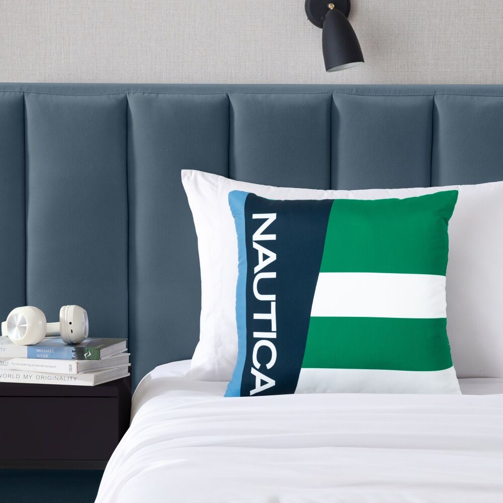 Nautica Navy/Pepper Green Massimo Decorative Cushion Home Decor 45x45cm — image 2
