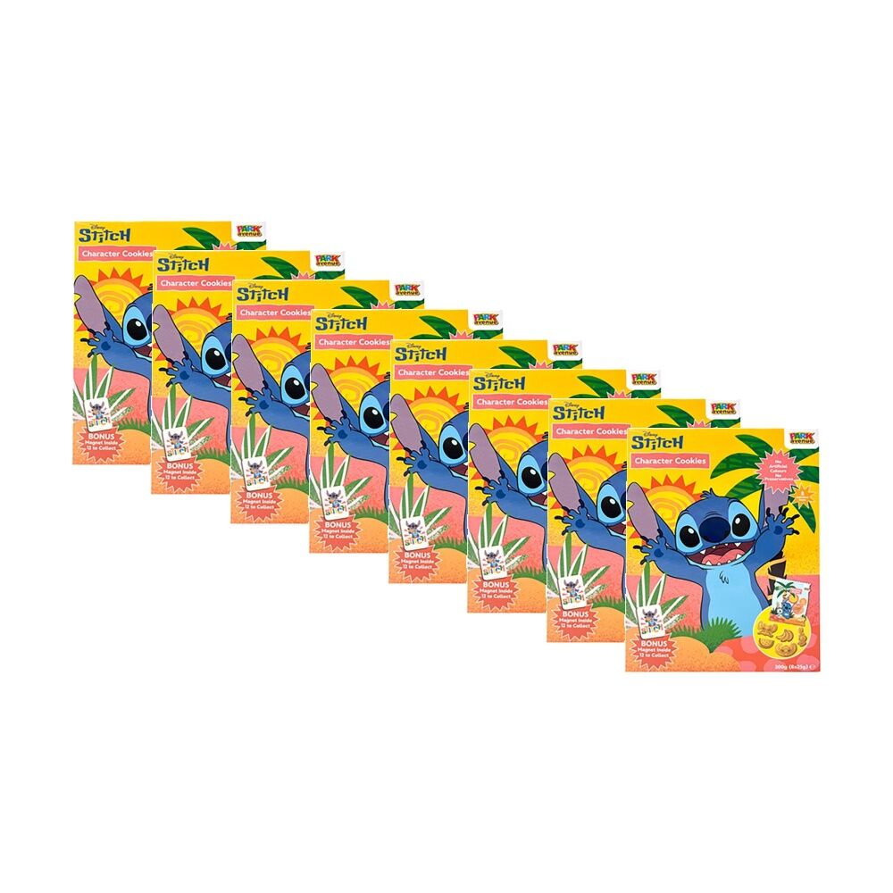 Park Avenue Disney Stitch Character Cookies Biscuits 200g (8 Pack)
