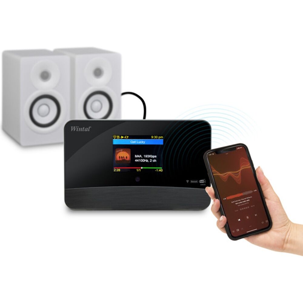 Wintal DAB Plus And Internet Radio Tuner UPnP DLNA FM Bluetooth - Network Music Streaming - Digital Radio Receiver - Dual Alarm And Sleep Timer - — image 4