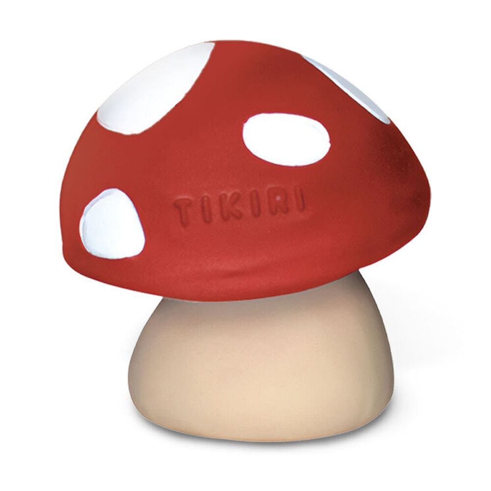 Tikiri Mushroom Teether Rattle Bath Toy Natural Rubber Newborn Plus Tikiri