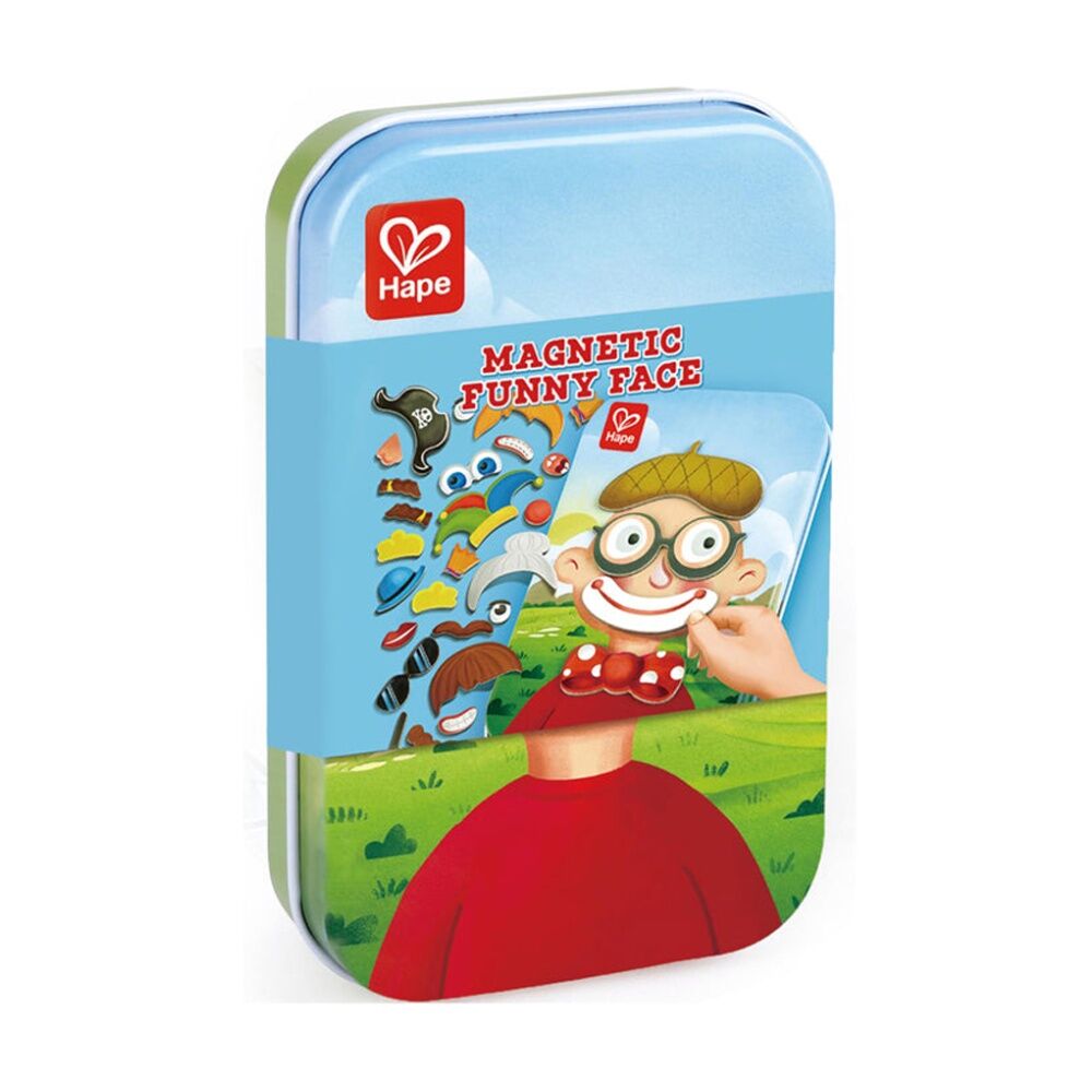 Hape Magnetic Funny Face Wooden Puzzle Toy Game 3y+ Multicolour (3 Pack) — image 2